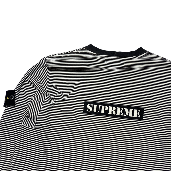 Stone Island 2015 Supreme Black & White Longsleeve Top