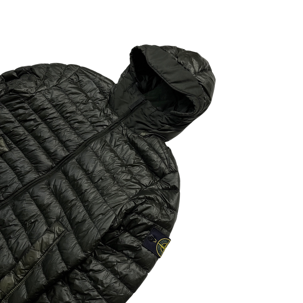 Stone Island 2015 Khaki Garment Dyed Puffer Jacket - Small