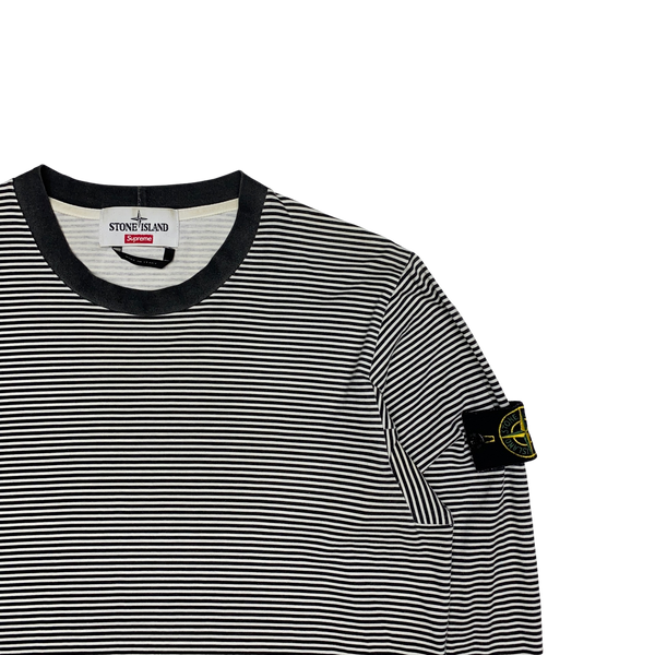 Stone Island 2015 Supreme Black & White Longsleeve Top