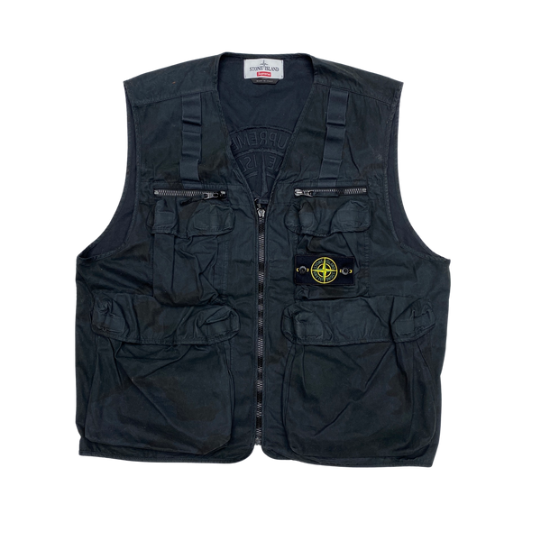 Stone Island x Supreme Brushed Cotton 2C Camo OVD Vest