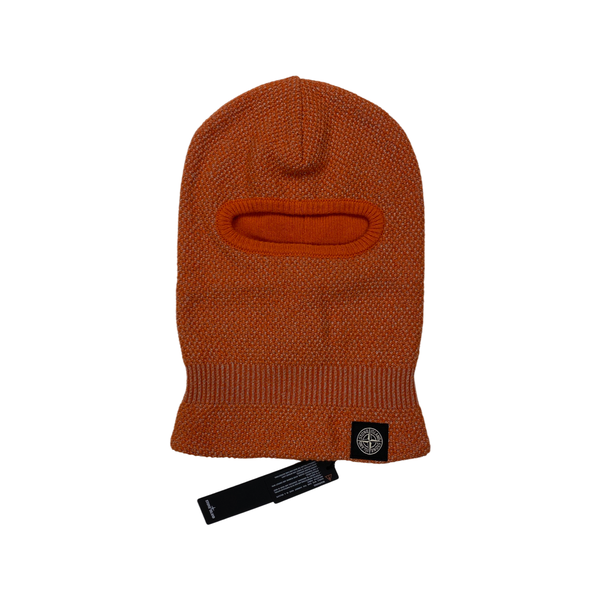 Stone Island Orange Reflective Weave Balaclava