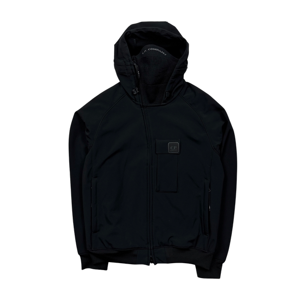 CP Company Black Face Mask Soft Shell Jacket - Large