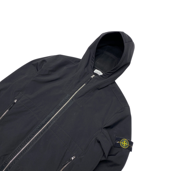 Stone Island 2019 Black Fleece Lined Soft Shell Jacket
