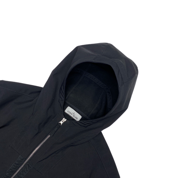 Stone Island 2019 Black Fleece Lined Soft Shell Jacket