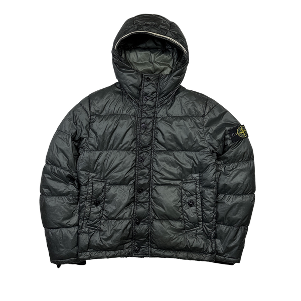 Stone Island 2013 Grey Garment Dyed Puffer Jacket - Small