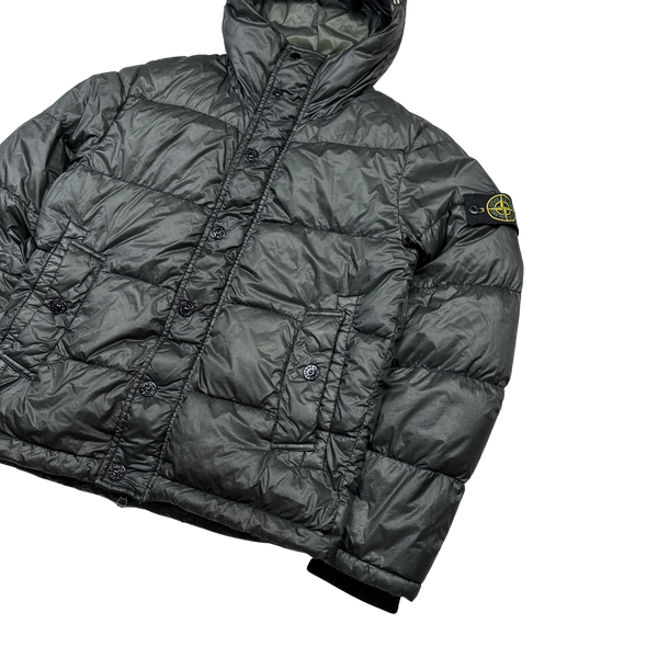 Stone Island 2013 Grey Garment Dyed Puffer Jacket - Small