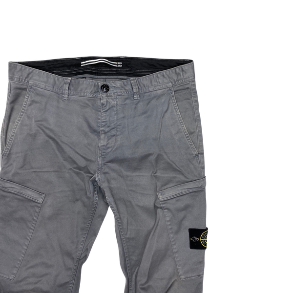 Stone Island 2017 Grey Skinny Fit Cargo Trousers