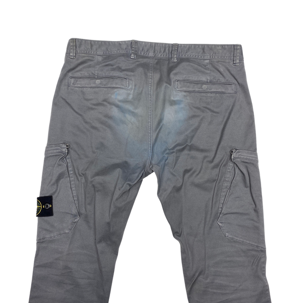 Stone Island 2017 Grey Skinny Fit Cargo Trousers