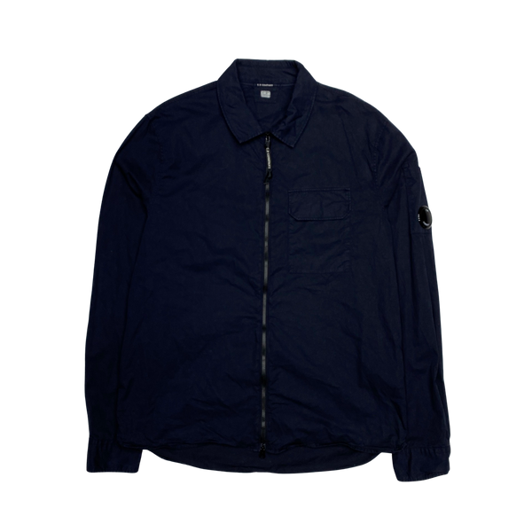 CP Company Dark Navy Cotton Overshirt