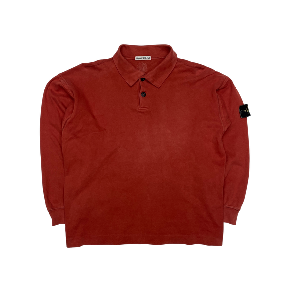 Stone Island 1989 Vintage Red Thick Cotton Pullover