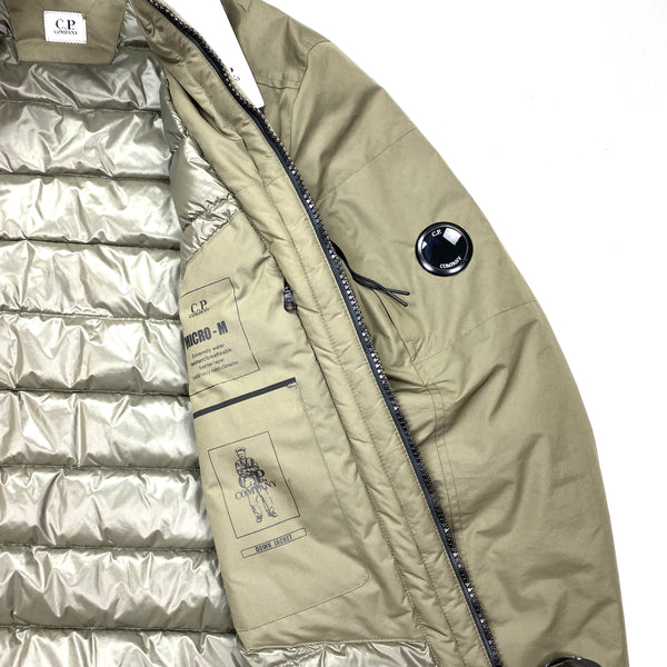 CP Company Olive Green Micro M Down Filled Jacket