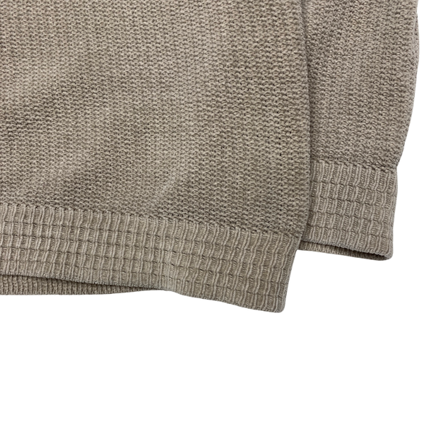 Stone Island 1999 Vintage Oatmeal Waffle Knit Pullover