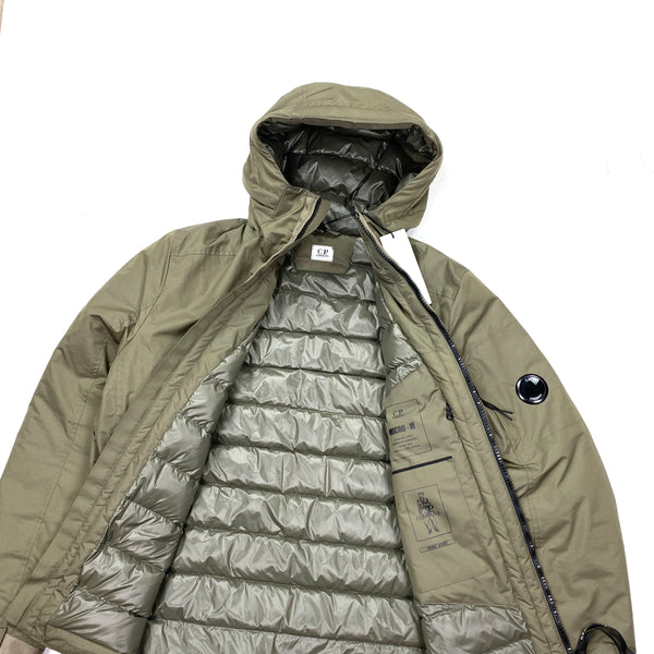 CP Company Olive Green Micro M Down Filled Jacket