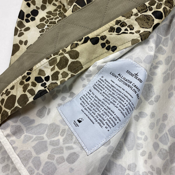 Stone Island Desert Alligator Camo Light Cotton / Nylon Jacket