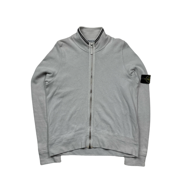 Stone Island White 2007 Zipped Knit Jumper - XL