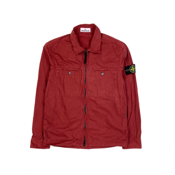 Stone Island 2016 Red Garment Dyed Overshirt