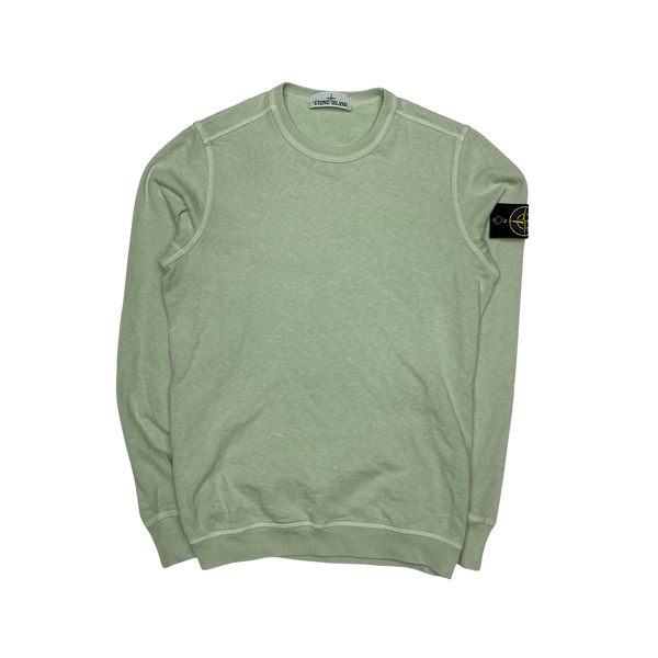 Stone Island 2018 Mint Green Cotton Crewneck Sweatshirt