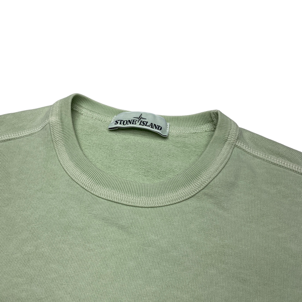 Stone Island 2018 Mint Green Cotton Crewneck Sweatshirt