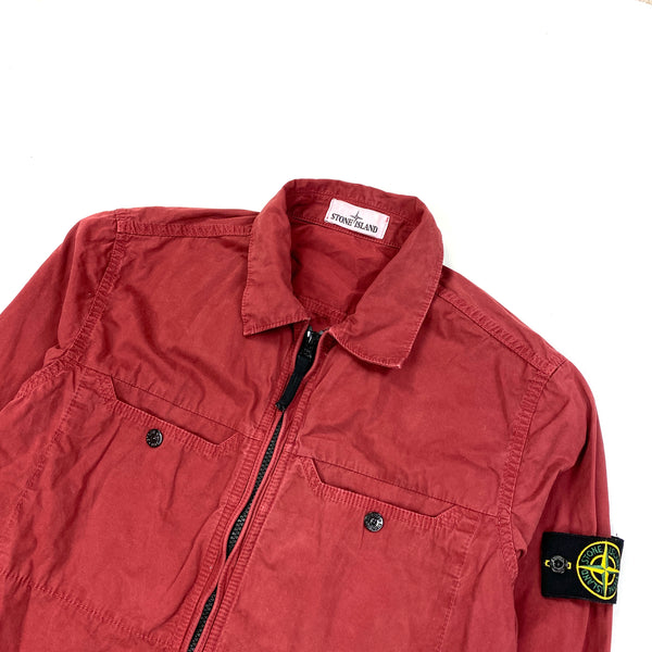 Stone Island 2016 Red Garment Dyed Overshirt