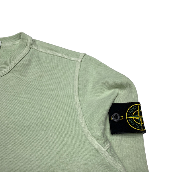 Stone Island 2018 Mint Green Cotton Crewneck Sweatshirt