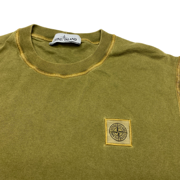 Stone Island 2021 Khaki Cotton T Shirt