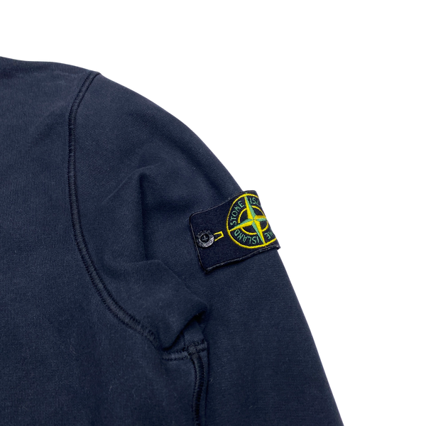 Stone Island 2020 Navy Cotton Pullover Hoodie