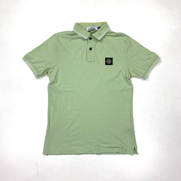 Stone Island Mint Green Polo Top