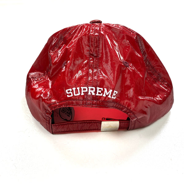 Stone Island x Supreme Liquid Silk Red 5 Panel Cap