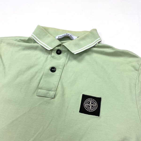 Stone Island Mint Green Polo Top