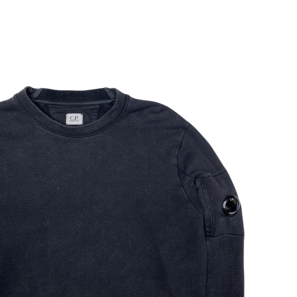 CP Company Black Cotton Crewneck Sweatshirt