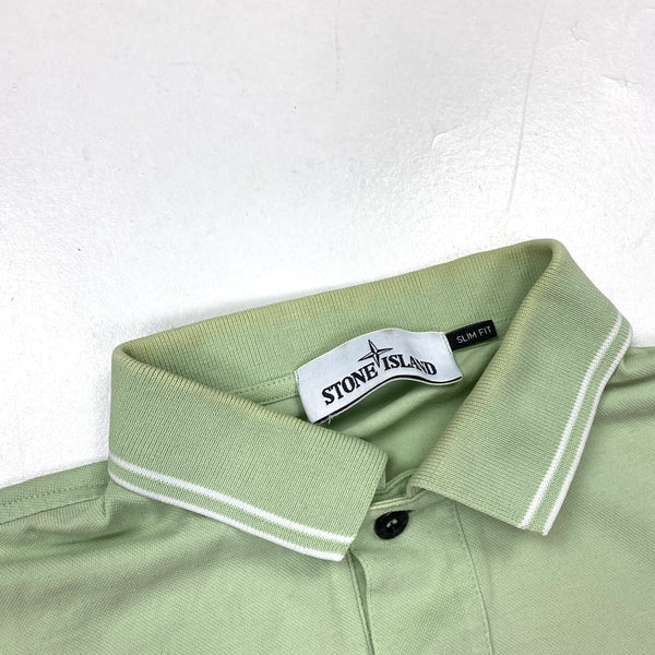 Stone Island Mint Green Polo Top