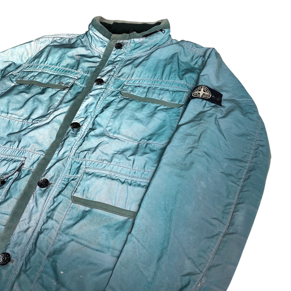 Stone Island Blue Liquid Reflective Field Jacket