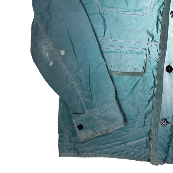 Stone Island Blue Liquid Reflective Field Jacket