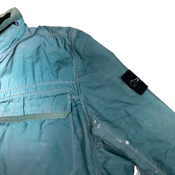 Stone Island Blue Liquid Reflective Field Jacket