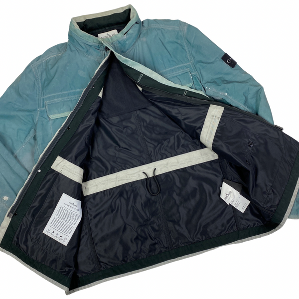 Stone Island Blue Liquid Reflective Field Jacket