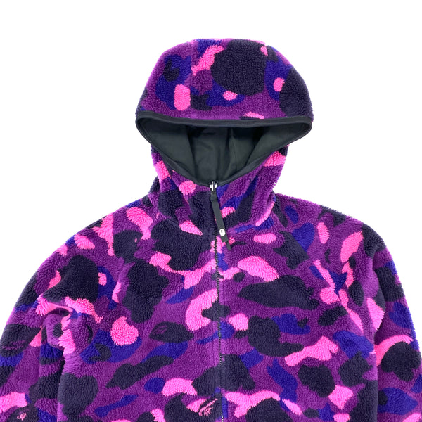 BAPE Reversible Purple Fleece Camo Jacket