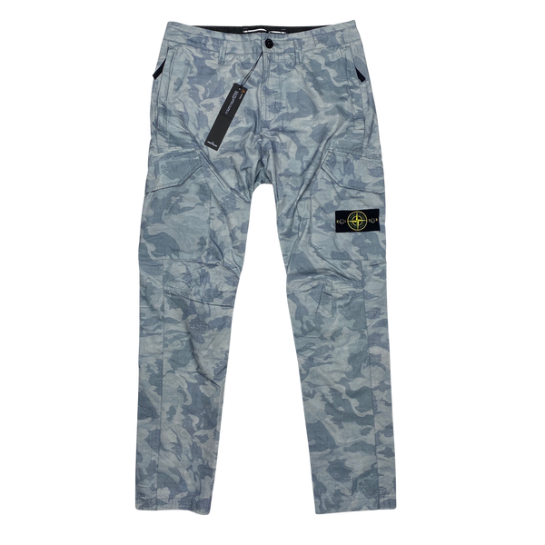 Stone Island 2020 Big Loom Camo RE T Cargo Trousers