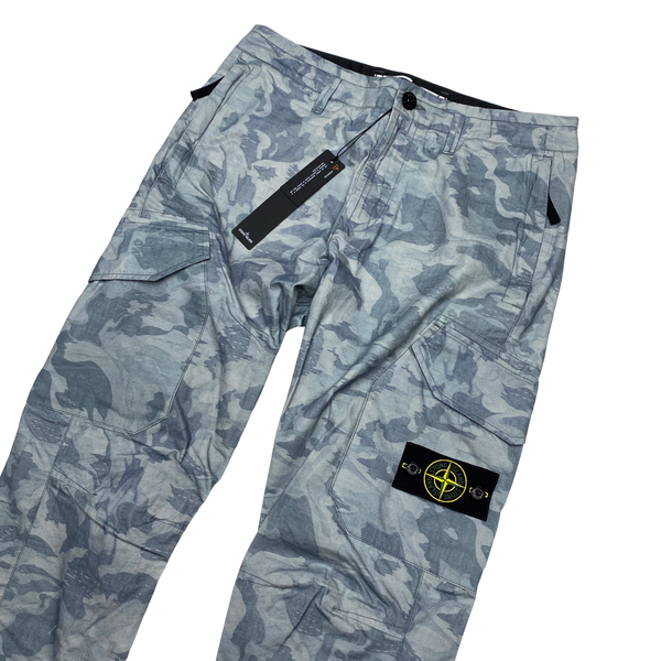 Stone Island 2020 Big Loom Camo RE T Cargo Trousers