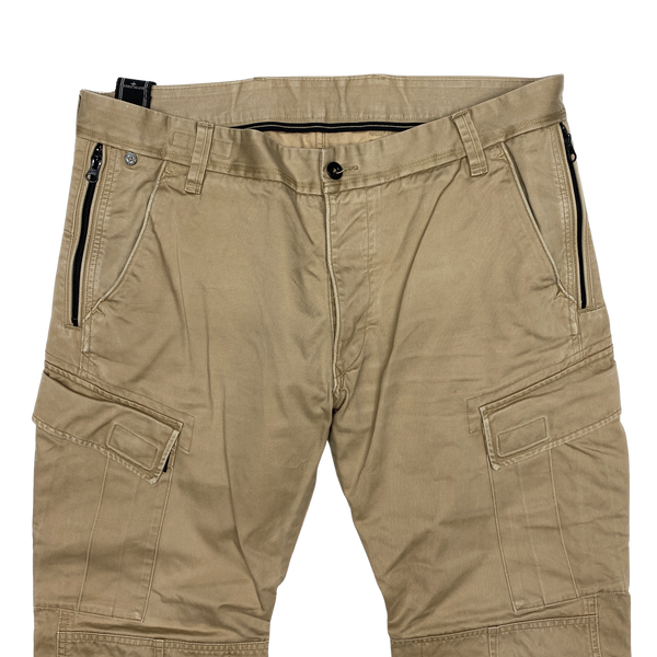 Stone Island 2008 Tan Multipocket Straight Fit Cargo Trousers