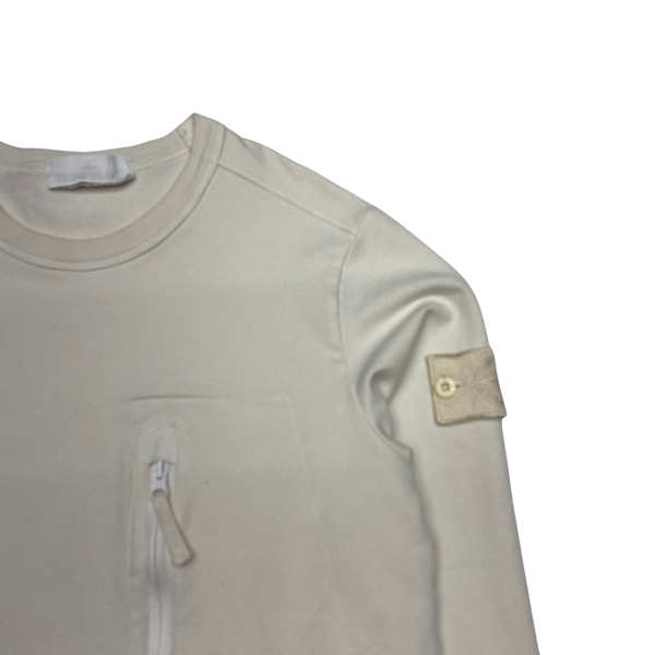 Stone island sale ghost jumper white