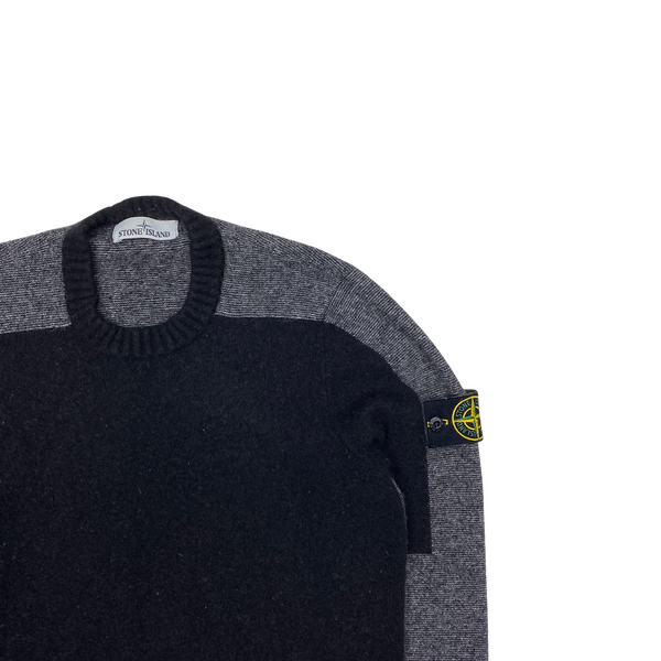 Stone Island Multi Colour Block Soft Knit Crewneck
