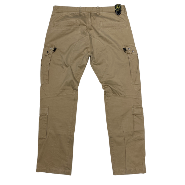 Stone Island 2008 Tan Multipocket Straight Fit Cargo Trousers