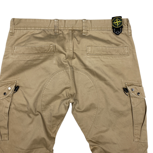 Stone Island 2008 Tan Multipocket Straight Fit Cargo Trousers