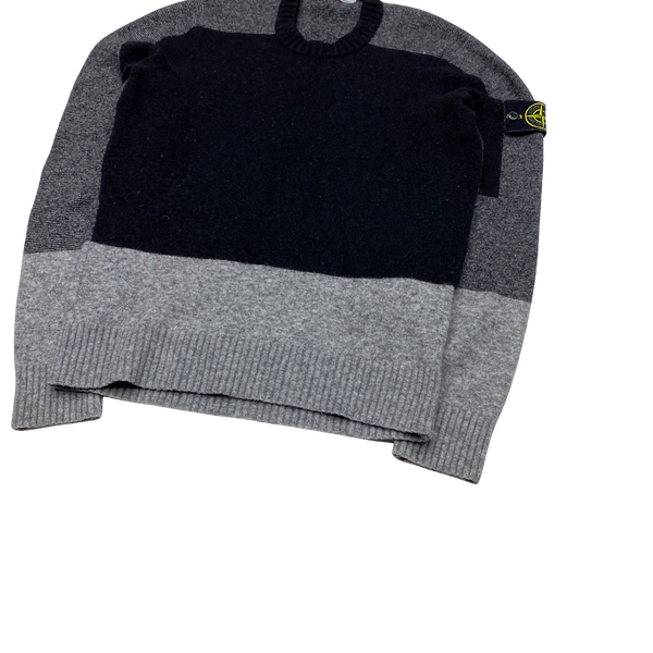 Stone Island Multi Colour Block Soft Knit Crewneck