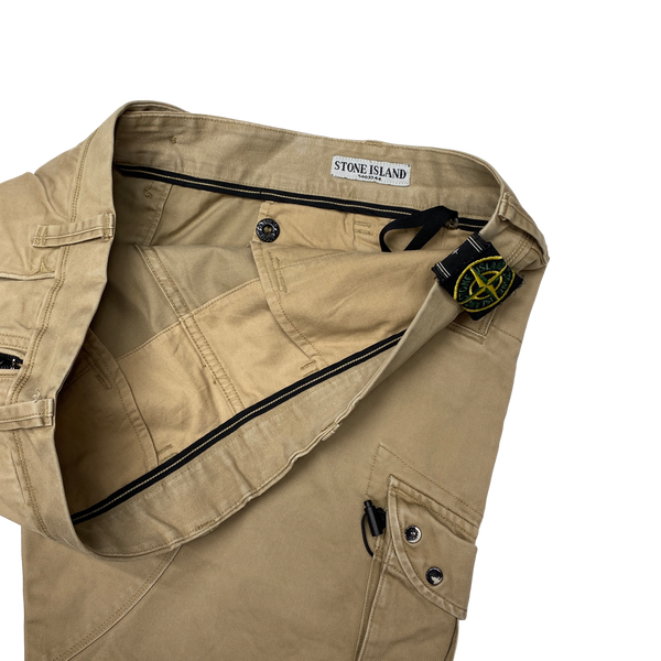 Stone Island 2008 Tan Multipocket Straight Fit Cargo Trousers