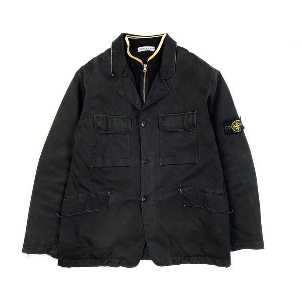 Stone Island 2005 Black Dutch Rope Cotton Jacket