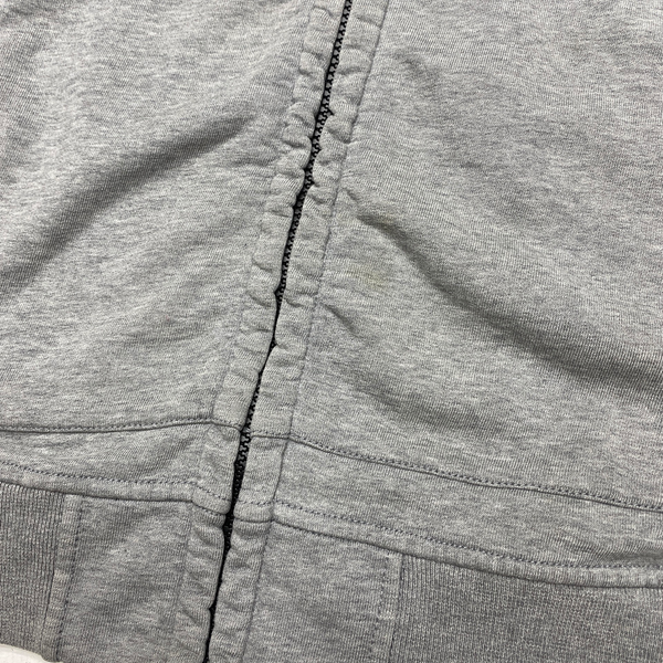 Stone Island 2018 Light Grey Zipped Hoodie