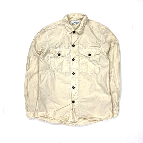 Stone Island Beige Cotton Shirt