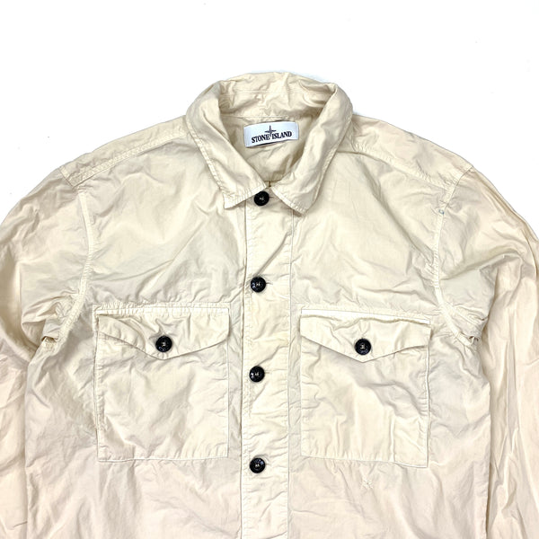 Stone Island Beige Cotton Shirt