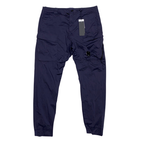 CP Company Navy Blue Tapered Cargo Trousers
